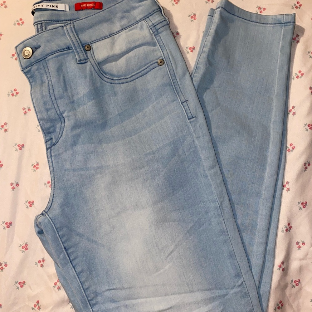 Celebrity Pink Blue Skinny Jeans